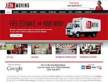 Tablet Screenshot of 247moving.net